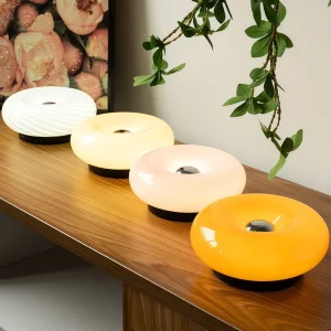 Wireless Wall Mounted Wall Lamp Glass Lamp Cover 18CM 30CM Home Decorative LED Table Lamp Battery Operated Table Light