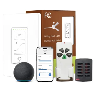 Wireless Wi-Fi Remote Control Switch Kit for Ceiling Fans JF068 Mini R28+53T 20m Control Distance Smart Home System