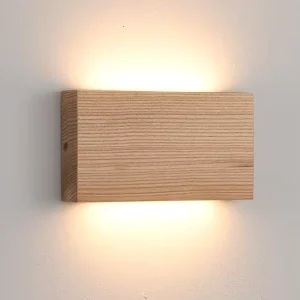 Wood Wall Sconce Indoor Wall Lights Hardwired Down Wall Mount Light for Living Room Bedroom Hallway Corridor Factory OEM