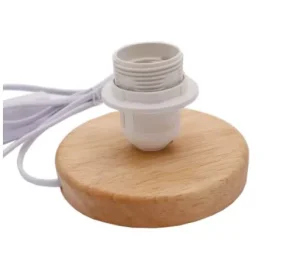 Wooden Base Table Lamp Decorative Table Lamp Electric Power Source Table Lamp