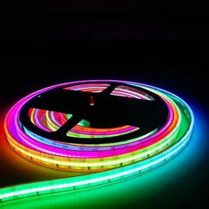 Ws2811 Strip RGB Cob Led Strip 24V Colorful Color Dmx Digital Pixel Rgbicaddressable Led Strip 12v for Home Events