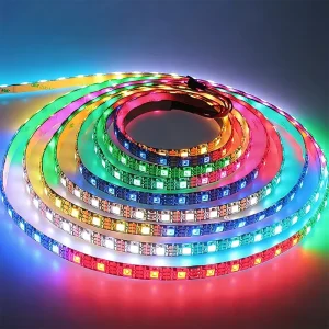 Ws2812b Ws2811 5V 12V 30 60 144Led 5050 RGBIC Flexible Led Light Strip Addressable Pixel Led Strip Lights for KTV bar Decoration