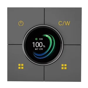 X3 Dimming Tuya Smart Panel Light Dimmer Switch with Display, App and Remote Control, Plastic Bar Design
