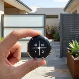 YET2145 433 MHz 4-Button Rolling and Hopping Code RF Remote Control for Security Systems, Garage Gates, and Door Motors