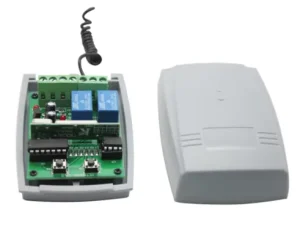 YET402PC V2.0 Universal External Receiver Open Code Garage Door Remote Control Switch 2-Channel RF Wireless Transmitter 433MHz