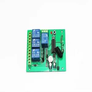 YET412ACE 2-Channel 315MHz DC12V RF Wireless Remote Control Relay Switch with Transmitter and Receiver