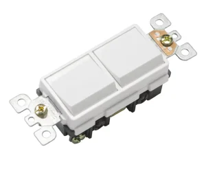YGD-002 2 Gang Single Pole 125V PC Wall Switch for IP12