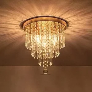 Zhongshan Luxury Crystal Surface Ceiling Lamp Modern Living Room Entryway Hallway Staircase Bedroom Ceiling Light