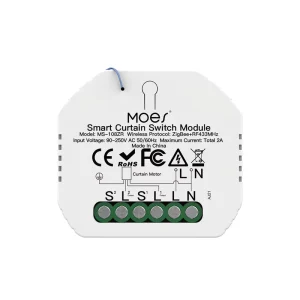 ZigBee RF433 Smart Curtain Switch Module for Electric Motorized Roller Blinds Shutter Motor