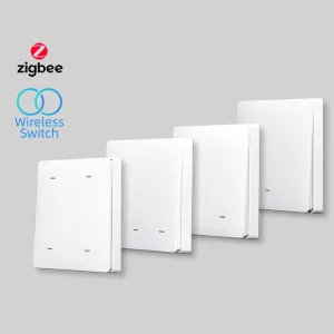 ZigBee Wireless Remote Control Smart Scene Switch Wall Panel Transmitter 1/2/3/4 Gang Battery Powered