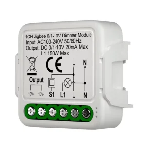 Zigbee 0 10V Dimmer Module Smart Light Controller Zigbee 3.0 in Wall 0 10V Dimmer