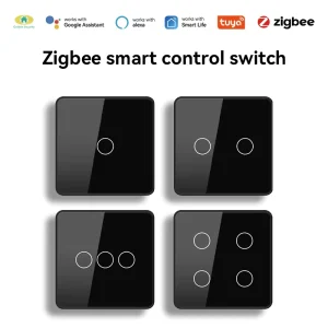 Zigbee 220V Touch Wall Switch for Neutral Wire or L-Only Wiring, Voice Control Compatible