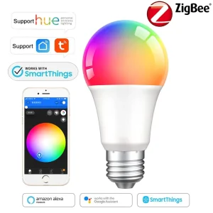 Zigbee 3.0 Smart Bulb E27 RGB+CCT, Dimmable, 9W LED