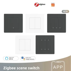 Zigbee 3.0 Smart Home Scene Switch 4-Key Wireless IP20 Remote Control