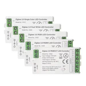 Zigbee LED Strip Controller RGBW RGBCCT PWM Dimmer, 360W Maximum Load