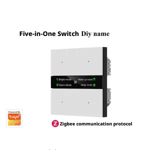 Zigbee Multifunction Smart Switch 4-Way Switch Scene Curtain Dimming and Air Conditioning Control