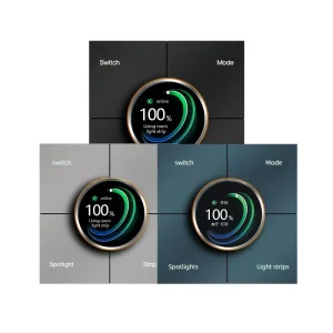 Zigbee Rotary Dimmer Knob Switch with App and Screen Control for Hotel and Home Automation