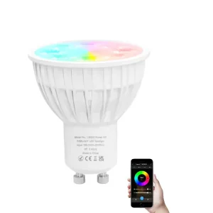 Zigbee Smart Bulb 4W AC 100-240V RGB+CCT GU10 Spot Light RGBCW