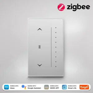 Zigbee Smart Dimmer Switch with Adjustable Brightness, App, Remote, and Voice Control