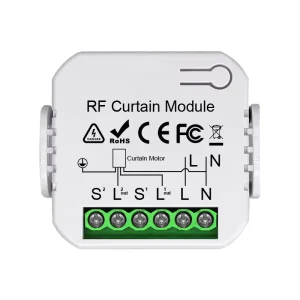 Zigbee Smart Garage Door Controller, 100-240V AC, RF Wireless, 2.4G WiFi, 10-30 m, White