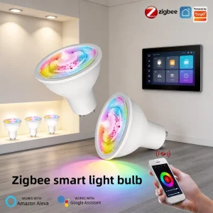 Zigbee Smart LED Spotlight RGBCW Dimmable GU10 5W Bulb