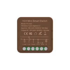 Zigbee Smart Mini Switch Module Relay, 1-Gang, App and Voice Remote Control