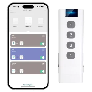 Zigbee Smart Scene Switch 4 Gang Portable Mini Wireless Remote Control