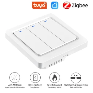 Zigbee Smart Wall Switch, EU Standard, 1/2/3 Gang, IP22