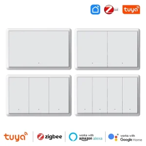 Zigbee Smart Wall Switch, US Version, Flip Design, No Neutral Required