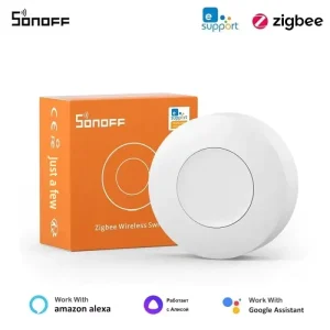 Zigbee Wireless Switch Smart Button SNZB-01P for Home Automation, Remote Scene Controller, Alexa Home Assistant