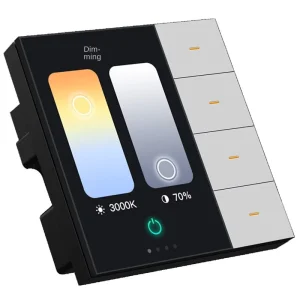 Zigbee Wireless WiFi Wall Switch Scene Switch Panel Central Control 3.5 Inch Plastic