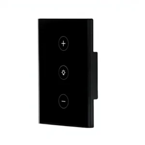 Zowie ASF 120D US & Australian Smart Dimmer Switch Black Tempered Glass Panel Voice Control Via Alexa Indoor Use