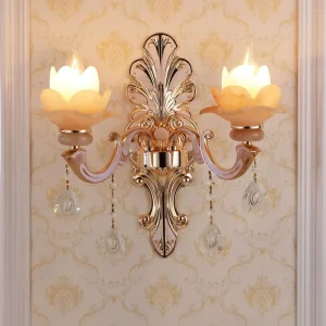 european crystal wall lamp living room background wall corridor staircase lamp modern simple bedroom bedside led wall lamp