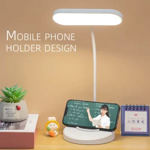led lamp table for bedside restaurant small modern rechargeable cordless study light chinese desk reading clamp lamp touch tpyeC