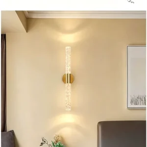 light luxury bubble acrylic wall lamp up down light minimalist long wall lamp bedroom bedside tv background wall lamp